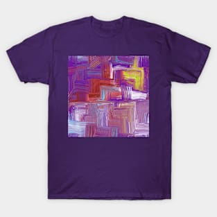 Purple Woven T-Shirt